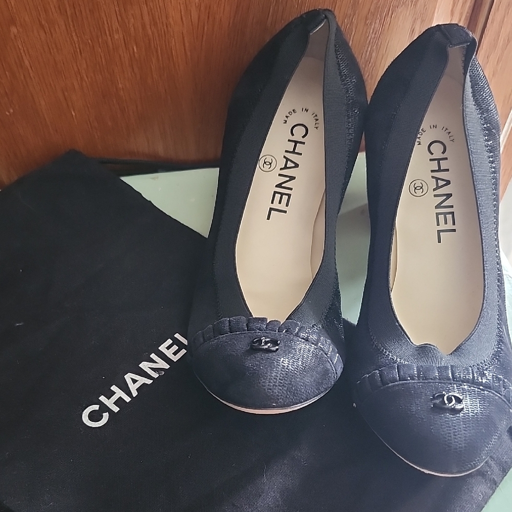Chanel Escarpins Black Women's Pumps Size 36 With Dustbag